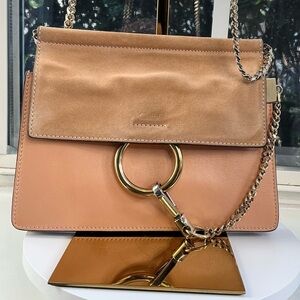 Chloé Faye Small Shoulder/Crossbody Bag – Blush